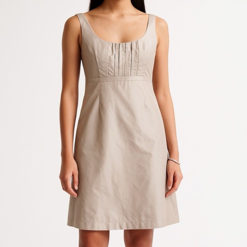 NWT J. Crew Silk Taffeta Special Occasion Clementine Dress Taupe Women's Size 12